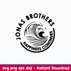 jonas brothers happiness continues svg, png dxf eps file