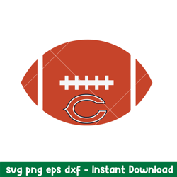 baseball chicago bears svg, chicago bears svg, nfl svg, png dxf eps digital file