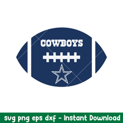 baseball dallas cowboys svg, dallas cowboys svg, nfl svg, png dxf eps digital file