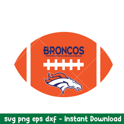 baseball denver broncos logo svg, denver broncos svg, nfl svg, png dxf eps digital file