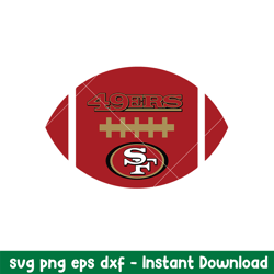 baseball san francisco 49ers team logo svg, san francisco 49ers svg, nfl svg, png dxf eps digital file