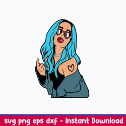 la bitchota karol g svg, karol g singer svg, bitchota svg, png dxf eps file