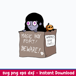 magic box fort normies stay out svg, halloween svg, png dxf eps file