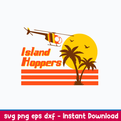 magnum pi island hoppers svg, png dxf eps file