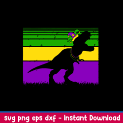 mardi gras dinosaur svg, dinosaur svg, png dxf eps file