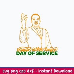 martin luther king  day of service svg, png dxf eps file