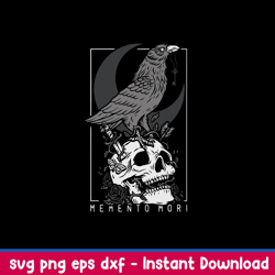 memento mori svg, skull svg, png dxf eps file