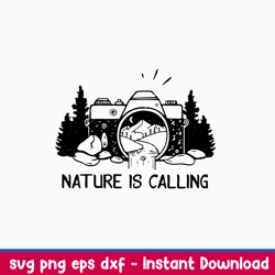 nature is calling svg, png dxf eps file