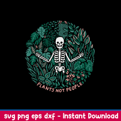 skeleton plants not people svg, png dxf eps file