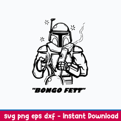 stormtrooper bongo fett svg,bongo fett svg, png dxf eps file