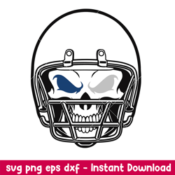 skull helmet indianapolis colts svg, indianapolis colts svg, nfl svg, png dxf eps digital file