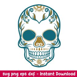 skull jacksonville jaguars svg, jacksonville jaguars svg, nfl svg, png dxf eps digital file