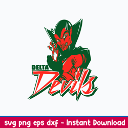 logo mvsu delta devils svg, nacaa svg, eps dxf png file