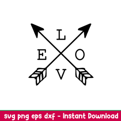 love arrows, love arrows svg, valentines day svg, valentine svg, love svg,png, dxf, eps file