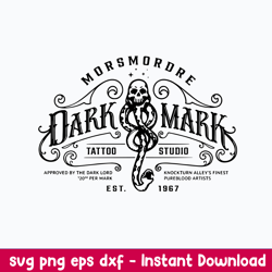 morsmordre dark mark tattoo studio svg, dark mark svg, png dxf eps file