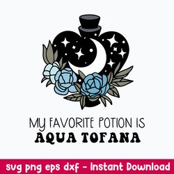 my favorite potion is aqua tofana svg, aqua tofana svg, png dxf eps digital file