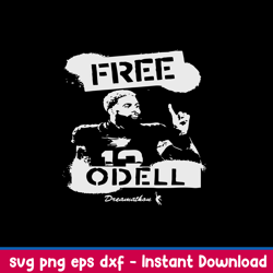 odell beckham jr free odell svg, png dxf eps file