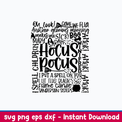 oh look another glorious morning makes me sick svg, hocus pocus svg, png dxf eps file