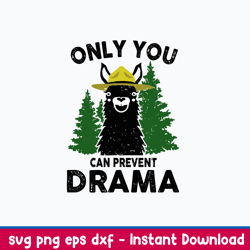 only you can prevent drama svg, sheep  svg png dxf eps file