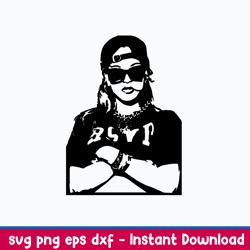 rihanna svg, superbowl halftime show svg, halftime show svg, football svg, png dxf eps file