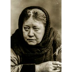 helena blavatsky portrait. theosophical poster. occult photo print. magick decor. historic wall art. 832.