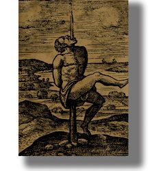 impalement execution. grim style wall decor. horror poster. vintage-style decor. macabre design. medieval art. 865.