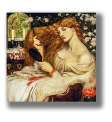 mythological demoness lady lilith. pre-raphaelite art. dante gabriel rossetti. a demoness from the talmud poster. 770.