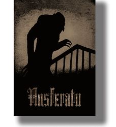 nosferatu - the symphony of horror. classic silent cinema vampire movie. horror movie art print. movie lovers gift, 604.