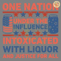 one nation under the influence 4th of july svg
