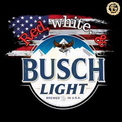 red white and busch light patriotic beer png