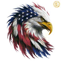 patriotic american bald eagle flag png digital download files