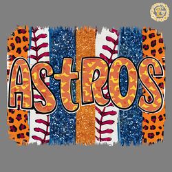 leopard brushstrokes astros baseball png digital download files