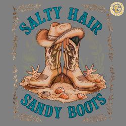 summer time starfish salty hair sandy boots png
