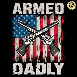 retro armed and dadly usa flag png digital download files digital download files