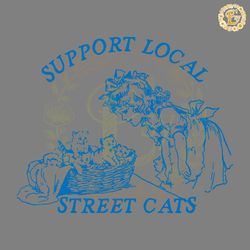 cute kitten support local street cats svg