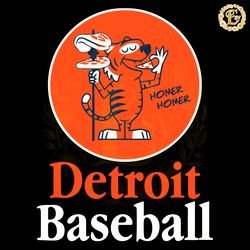 detroit baseball pizza spear home homer svg