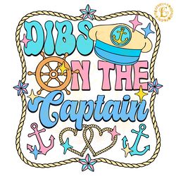 retro dibs on the captain vacation svg digital download files