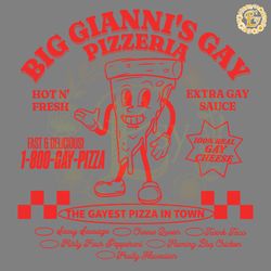 big giannis gay pizzeria the gayest pizza on town svg