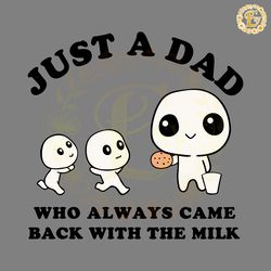 just a dad who always came back with the milk meme svg
