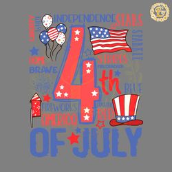retro 4th of july fireworks america svg digital download files