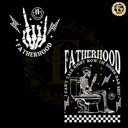 fathershood doing dad shit funny skeleton svg