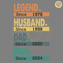 personalized vintage legend husband dad papa svg