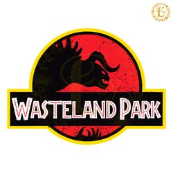 retro vintage wasteland park fallout jurassic parks logo svg
