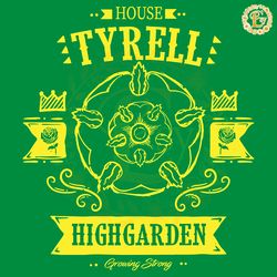 house tyrell the golden rose highgarden svg
