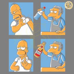 no water yes beer the simpsons funny meme svg