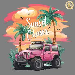 vintage sunset chaser summer vibes png digital download files