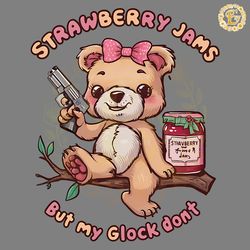 strawberry jams but my glock dont png digital download files