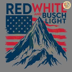 red white and busch light svg digital download files