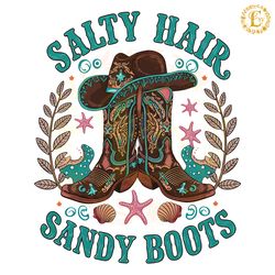 sandy boots salty hair summer time vibes png