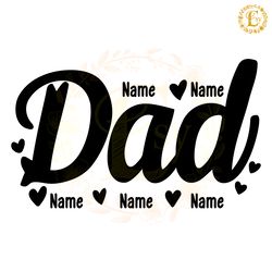 love dad split name frame svg digital download files